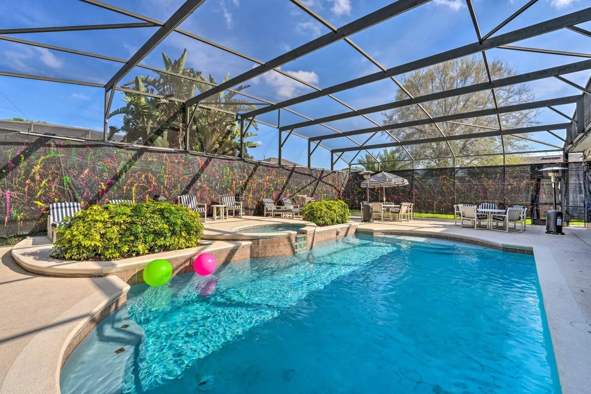 Private, screened pool 3 miles from Disney