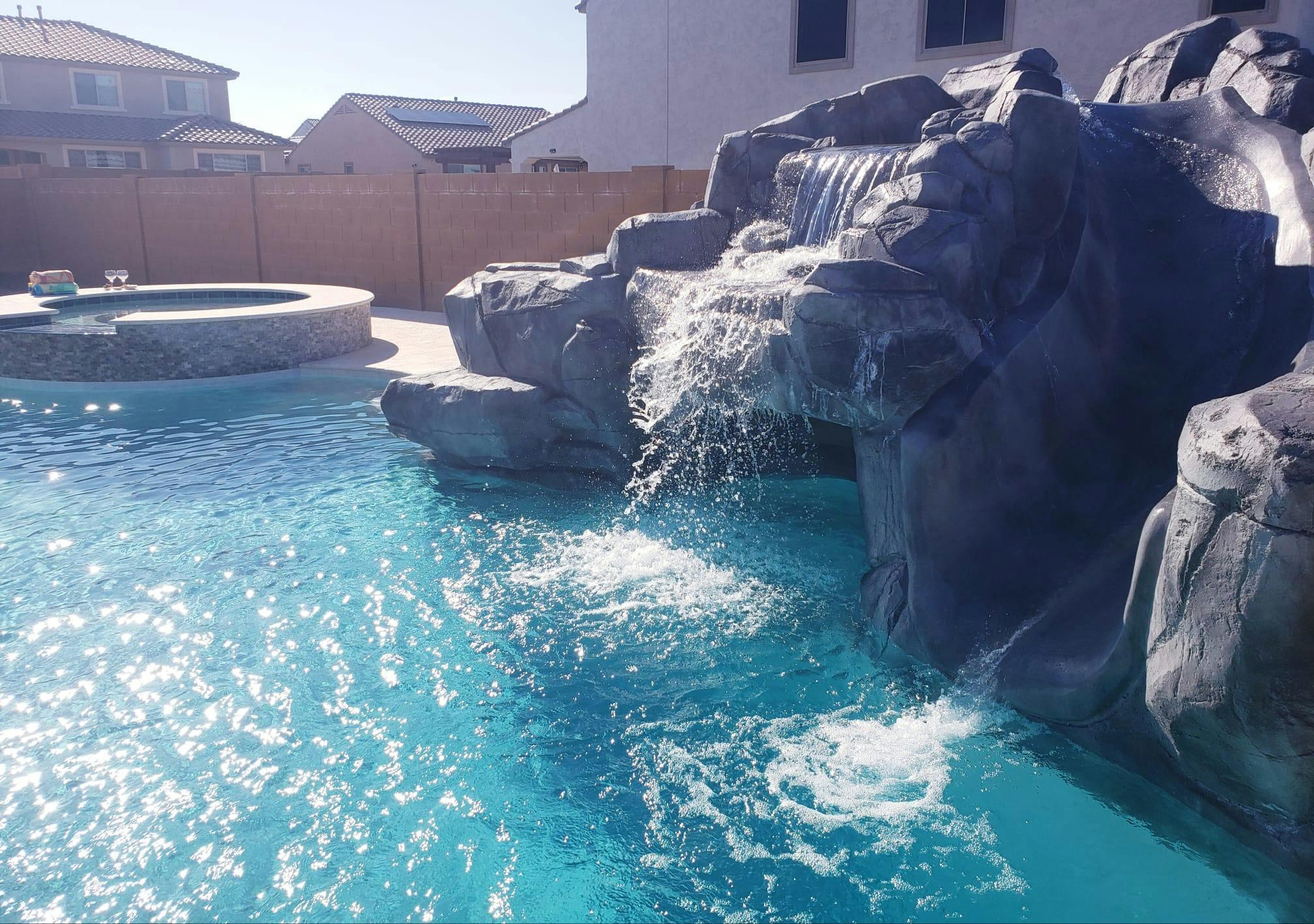 Exhilarating Lagoon w/ Waterfall and Slide