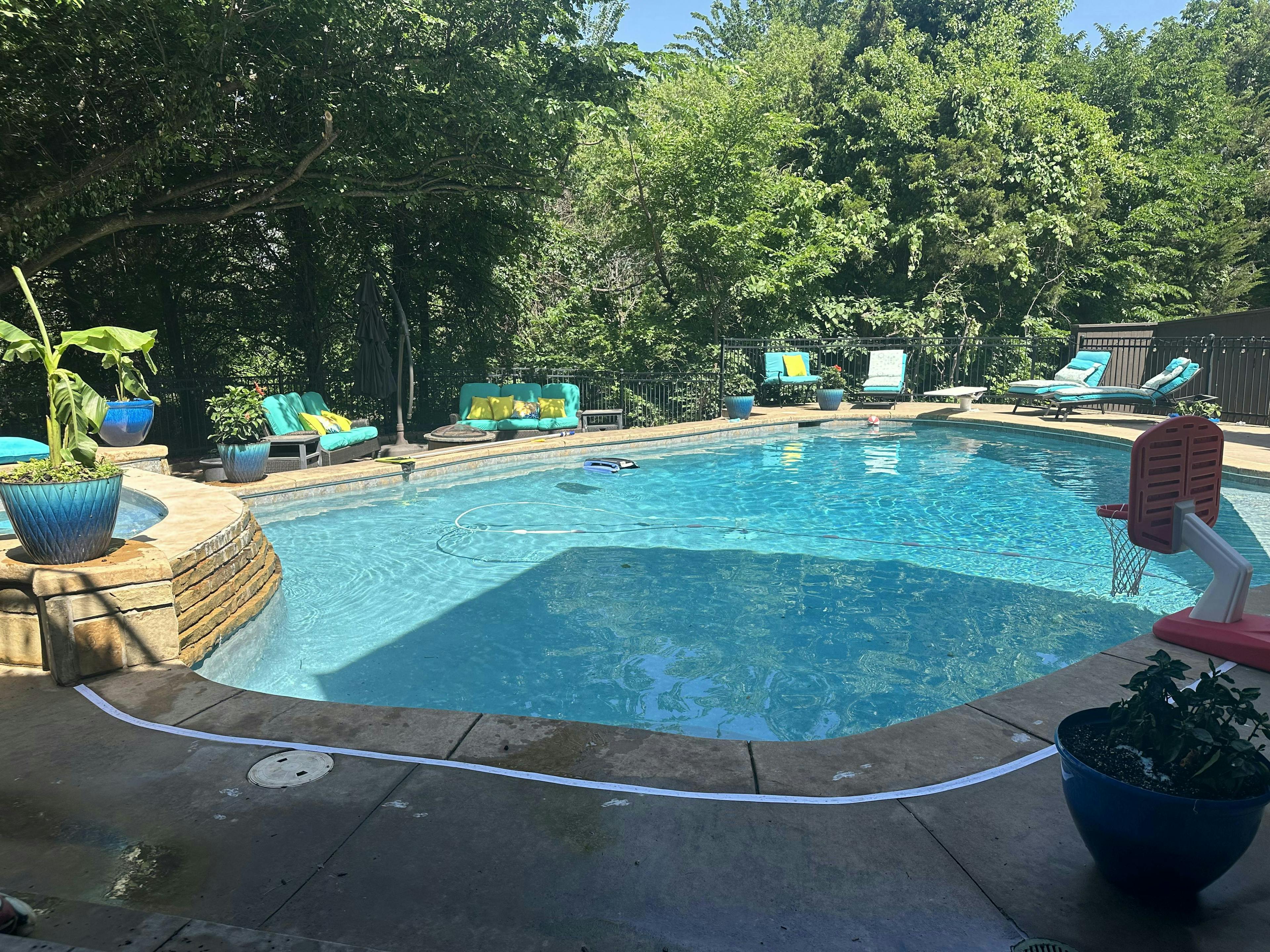 Large, Secluded Pool By A Forest