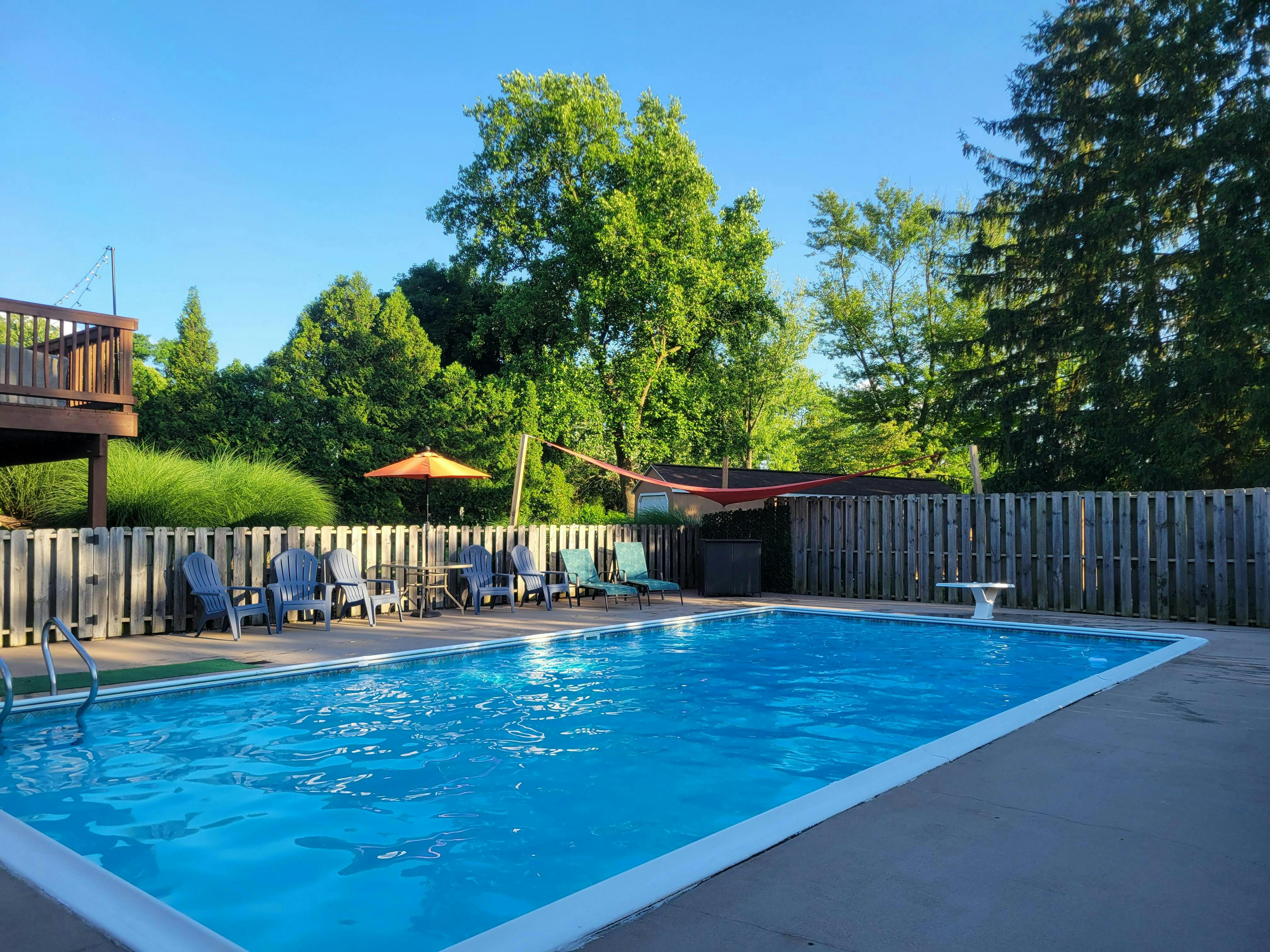 Amazing pool experience with a spectacular view.  Our pool is a fantastic option for Family and Friends to get together for a fun filled experience which was featured on Fox43.