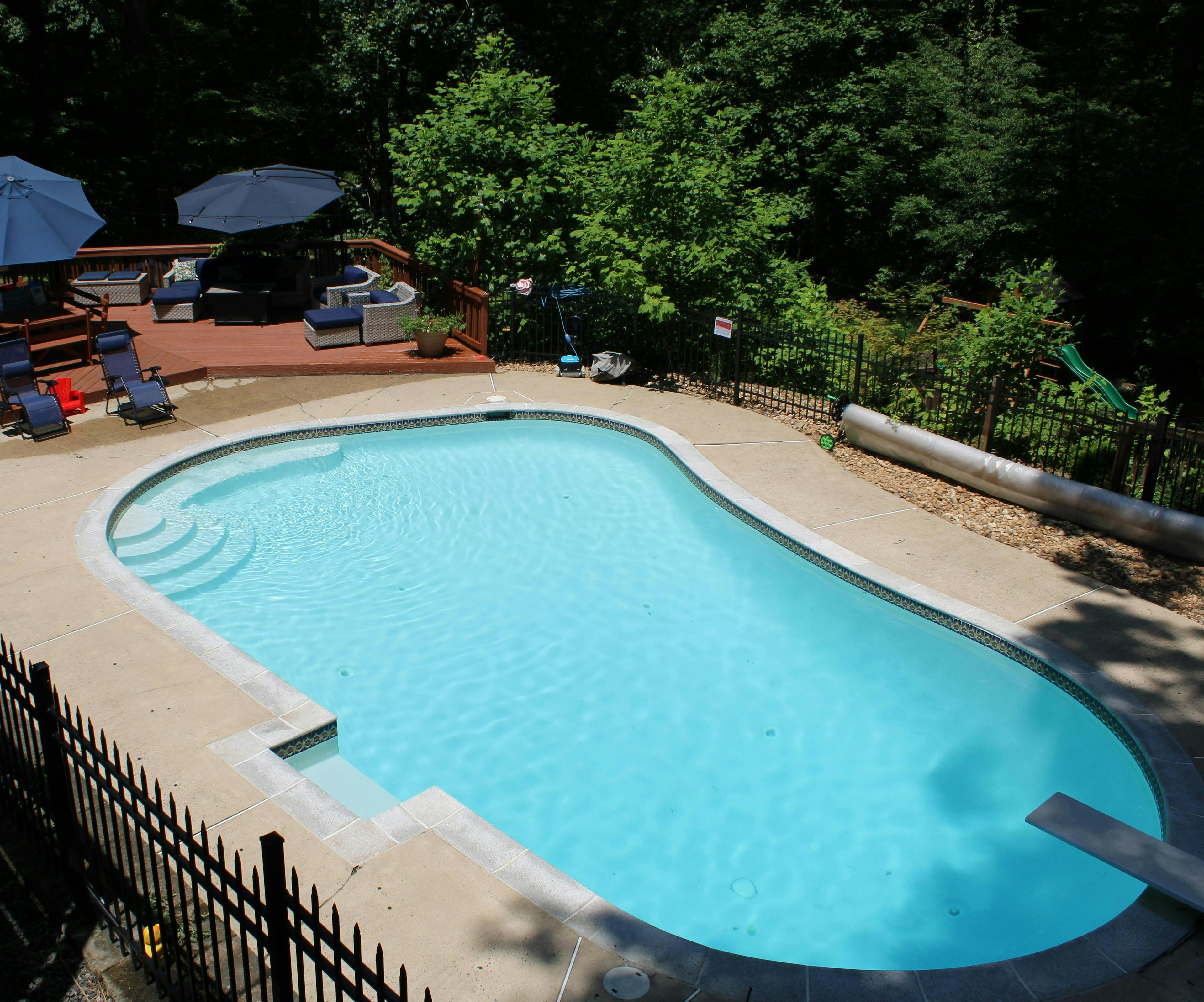 Serene, Private Pool In The Woods. -- Dog Friendly, Playground, Yard, Indoor Lounge Available! --