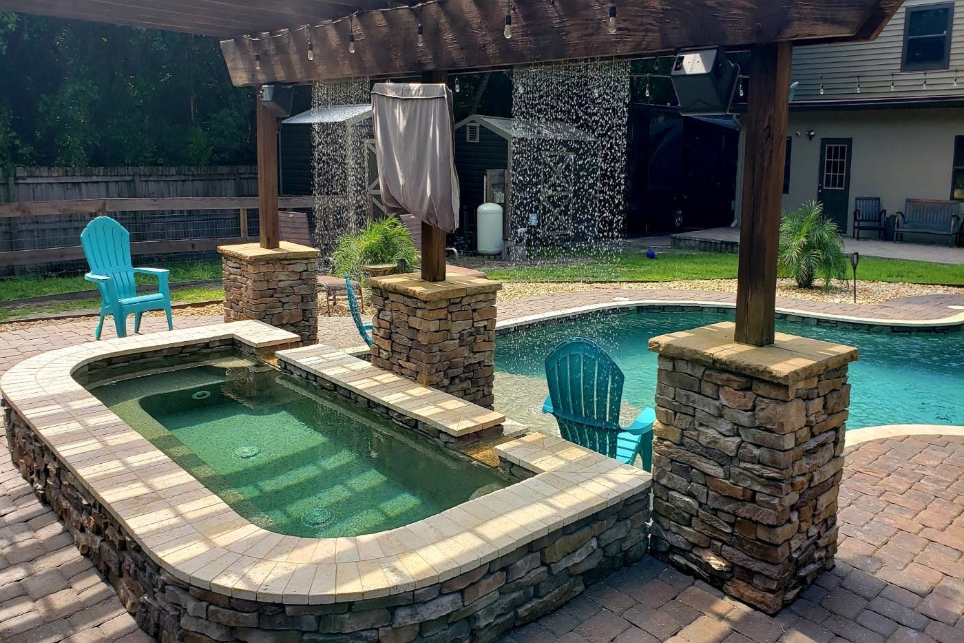 Resort Style Pool with a Country Feel