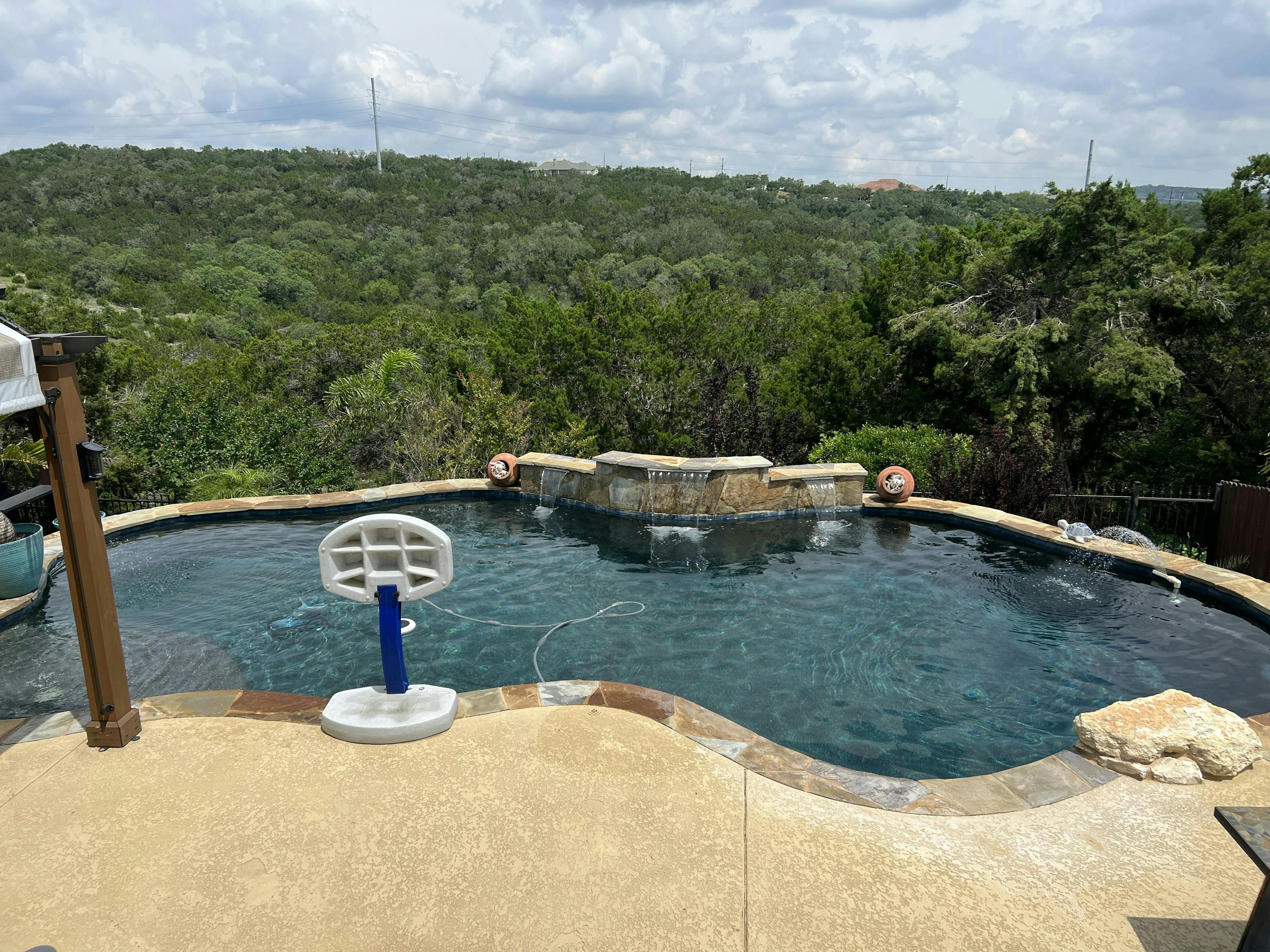 Beautiful pool with a view