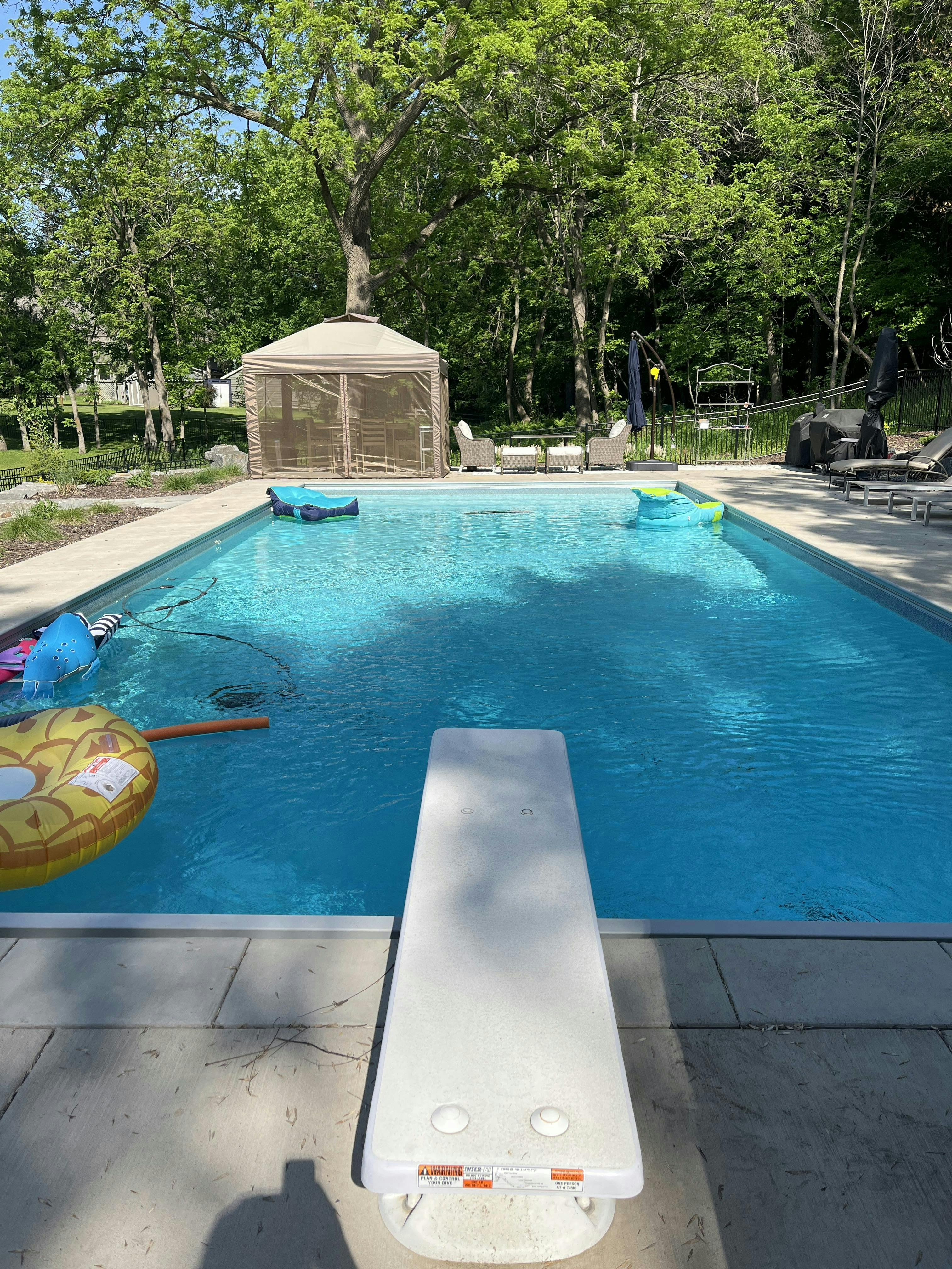 Large, private, heated pool, gazebo, loungers, seating
