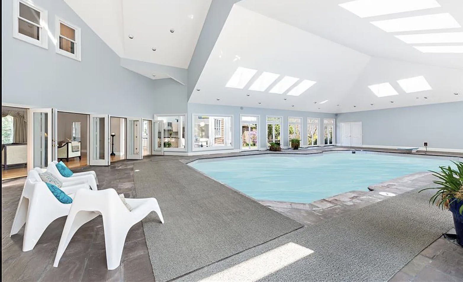 All seasons indoor luxury pool.